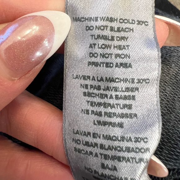 Sundry casual cotton skirt. Black and gray, size L. - Picture 5 of 7